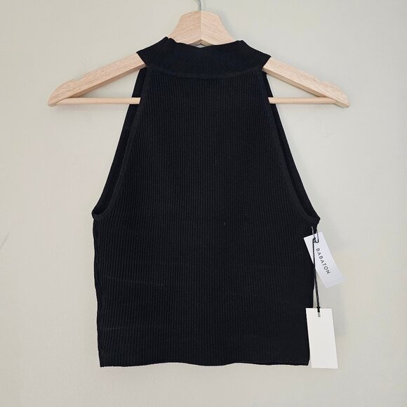 Aritzia Babaton Sculpt Knit Halter Top - 2021 - Black - Sz S - NWT - Picture 2 of 12